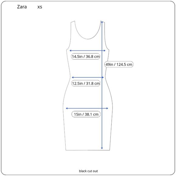 Zara XS Black Sleeveless Cutout Midi Dress With Side Slit 9646/606/800 READ ME - Picture 2 of 7